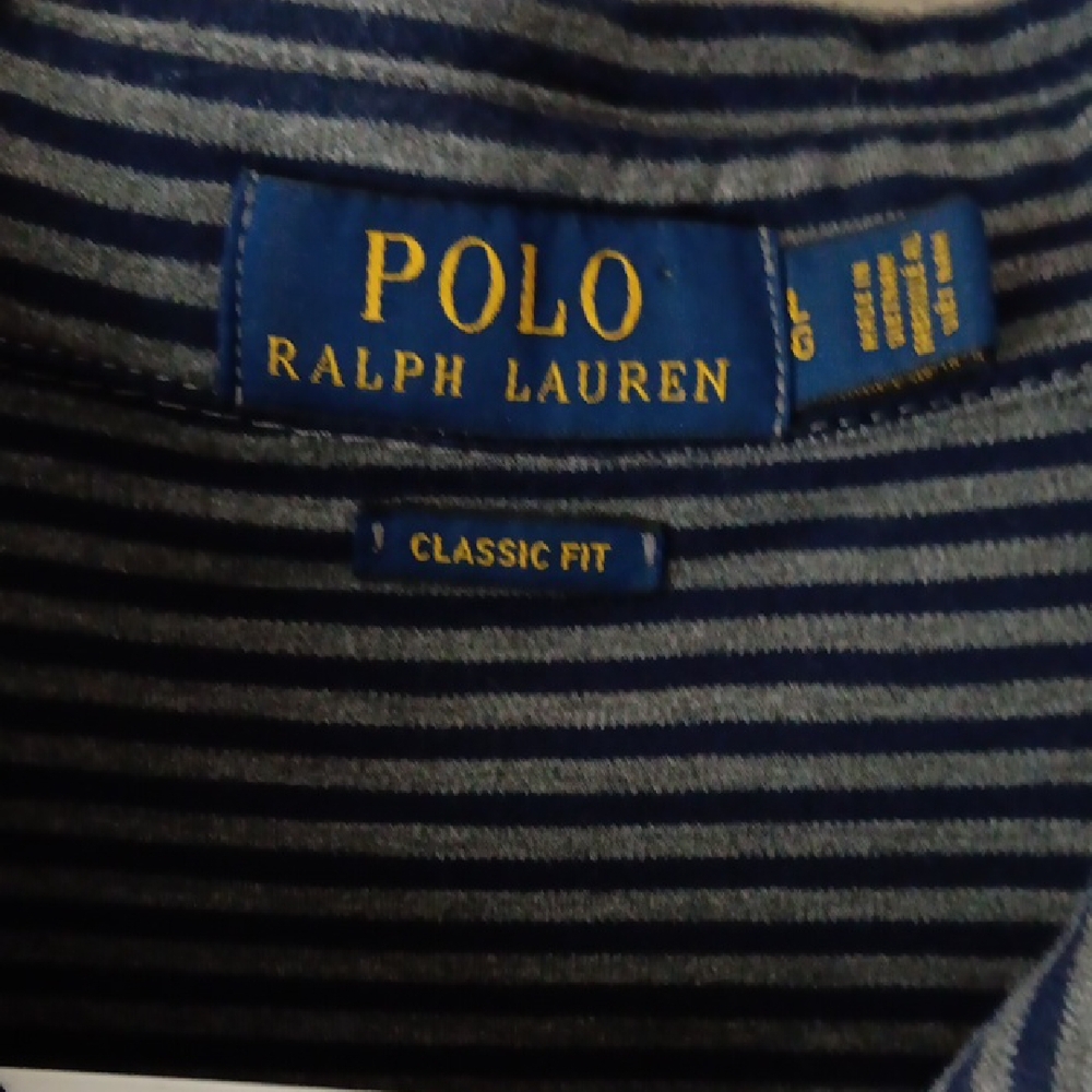 Polo By Ralph Lauren Blue Striped Polo Shirt - image 2
